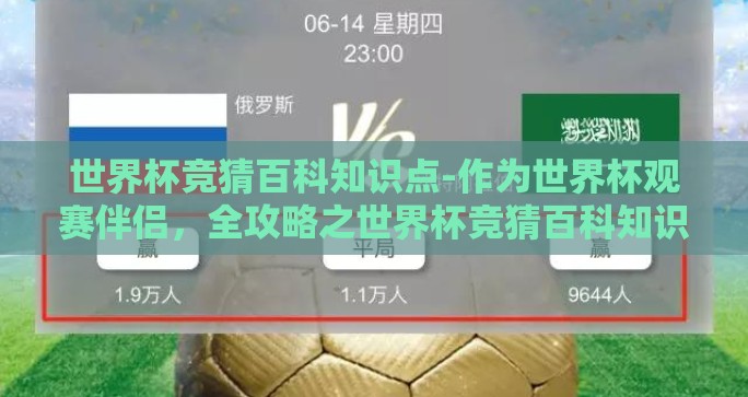 世界杯竞猜百科知识点-作为世界杯观赛伴侣,全攻略之世界杯竞猜百科知识 世界杯竞猜百科知识点-作为世界杯观赛伴侣,全攻略之世界杯竞猜百科知识