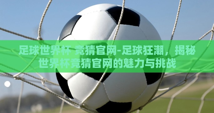 足球世界杯 竞猜官网-足球狂潮，揭秘世界杯竞猜官网的魅力与挑战
