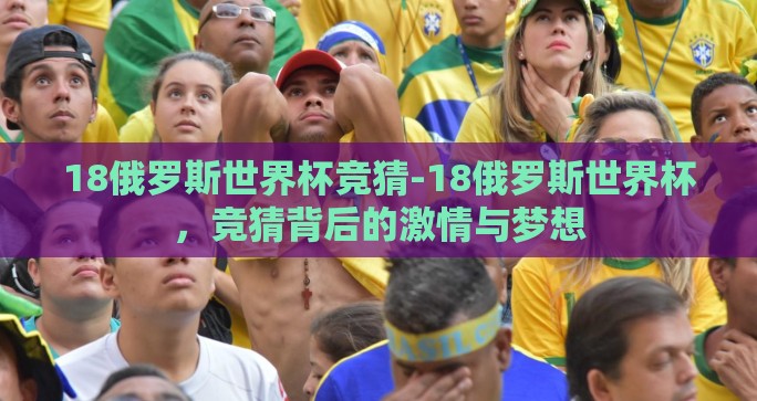 18俄罗斯世界杯竞猜-18俄罗斯世界杯，竞猜背后的激情与梦想