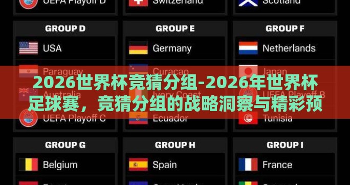 2026世界杯竞猜分组-2026年世界杯足球赛，竞猜分组的战略洞察与精彩预览