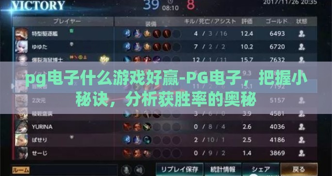 pg电子什么游戏好赢-PG电子，把握小秘诀，分析获胜率的奥秘